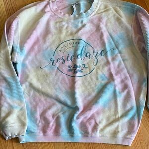 Rosie Daze Women's Pastel Tie-Dye Sweatshirt
